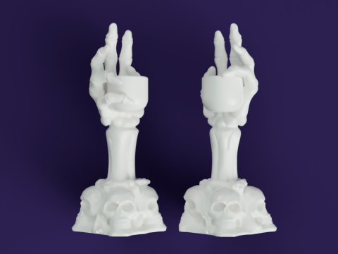 Skeleton Hand Candlestick Holders 3D Модель