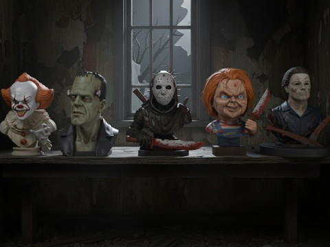 Horror Icons 3D Bust Collection 3D Model