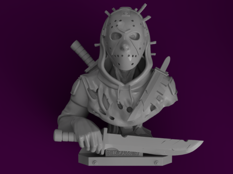 Horror Icons 3D Bust Collection Modello 3D