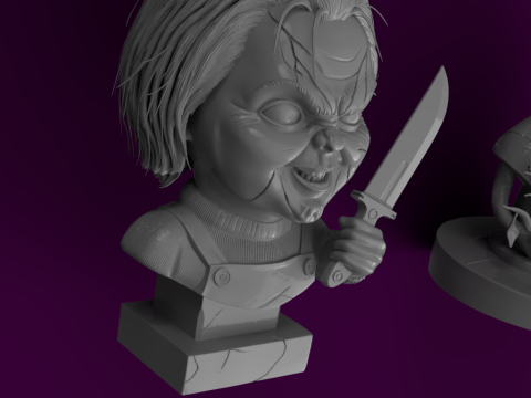 Horror Icons 3D Bust Collection Modello 3D