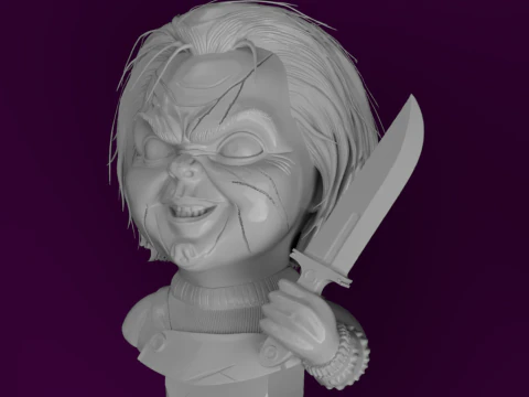 Horror Icons 3D Bust Collection 3D Model