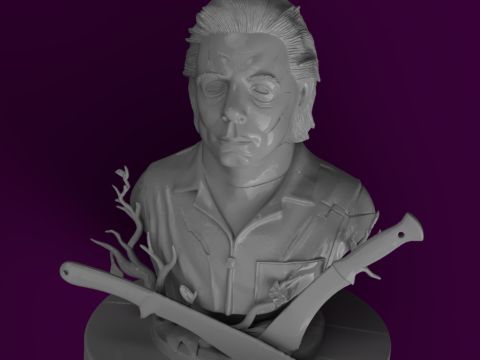 Horror Icons 3D Bust Collection Modello 3D