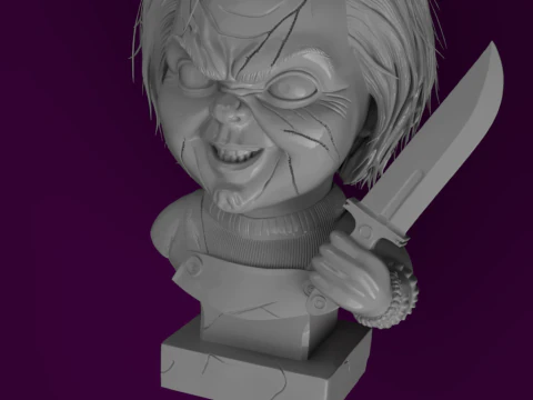 Horror Icons 3D Bust Collection 3D Model