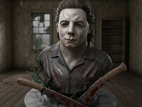 Horror Icons 3D Bust Collection Modello 3D