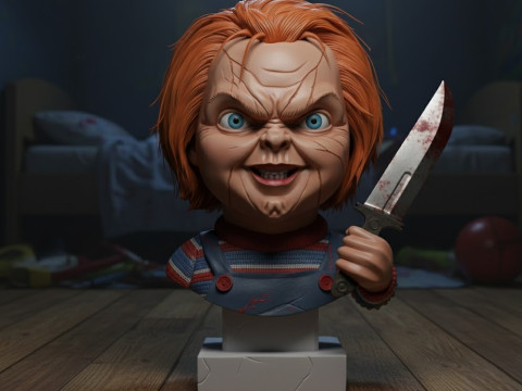 Horror Icons 3D Bust Collection Modello 3D