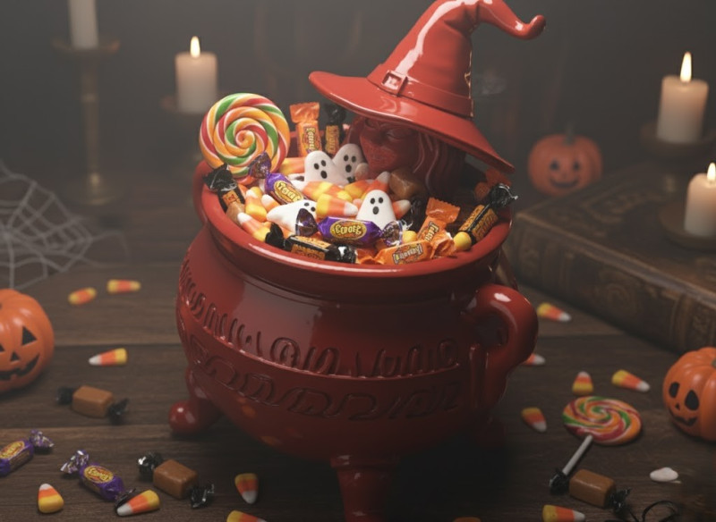 魔女の大釜キャンディーホルダー 3Dモデル .c4d .max .obj .3ds .fbx .stl .blend