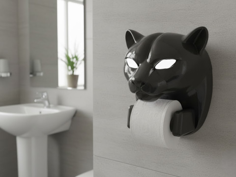 Panthera Paper Roll Holder Modelo 3D