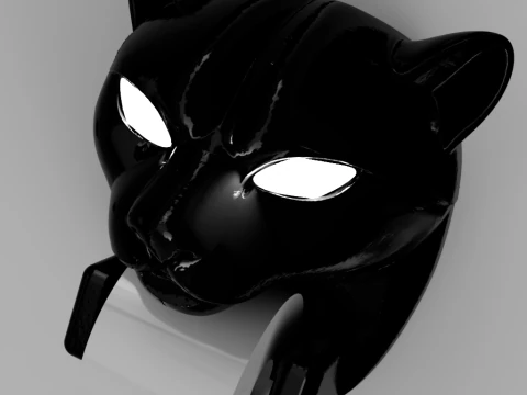 Panthera Paper Roll Holder 3D Model