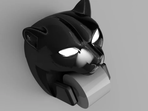 Panthera Paper Roll Holder 3D Model