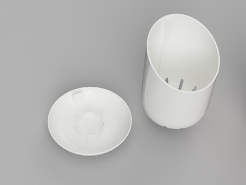 Stylish Draining Cutlery Caddy 3D Model