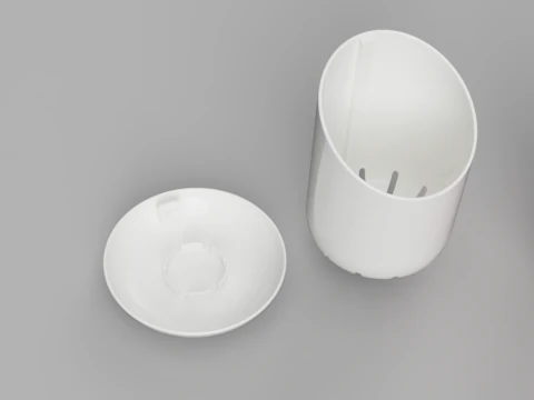 Stylish Draining Cutlery Caddy 3D Model
