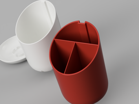 Stylish Draining Cutlery Caddy 3D Model