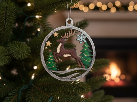 Koleksi Ornamen Natal yang Rumit Model 3D