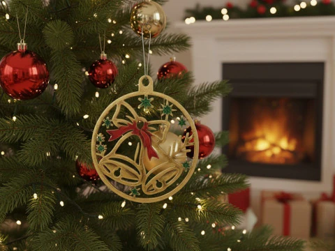 Intricate Christmas Ornament Collection 3D Model