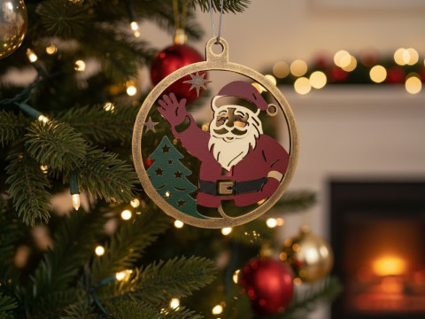 Koleksi Ornamen Natal yang Rumit Model 3D