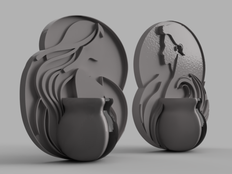 Художні настінні кашпо 3D Модель