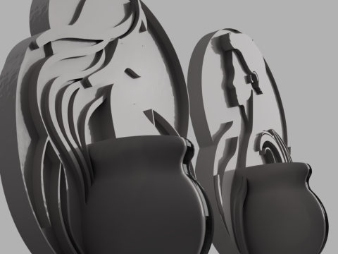 Художні настінні кашпо 3D Модель