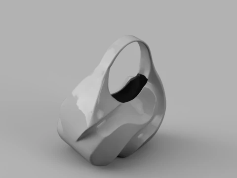 Abstract Fluid Handbag 3D Model