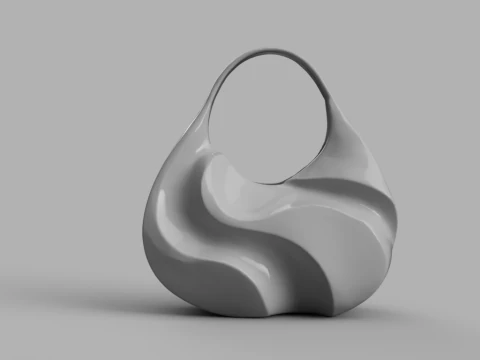 Abstract Fluid Handbag 3D Model