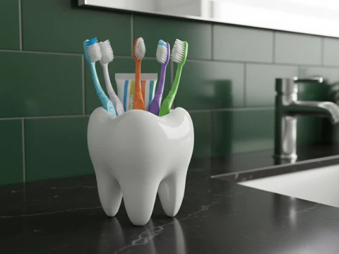 Tooth Container Model 3D Model