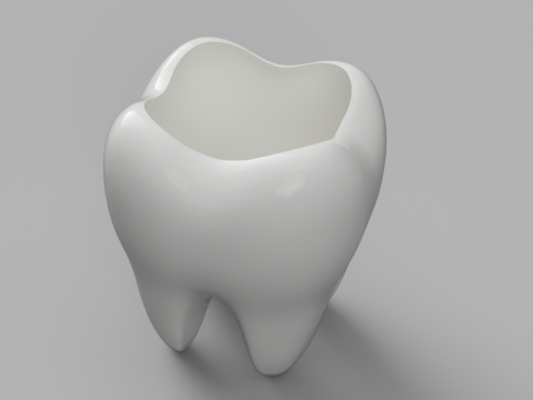 Model pojemnika na zęby Model 3D