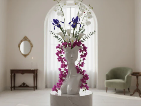 Vaso Flora Modelo 3D