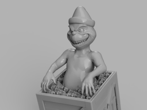 Grinch in der TNT-Box 3D Modell