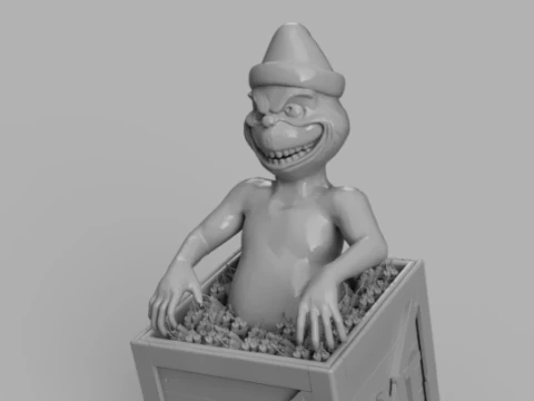 Grinch in TNT Box 3D Model