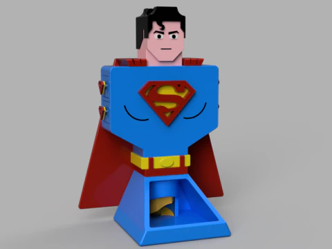 Organizzatore di accessori per la torre dei dadi di Superman Modello 3D
