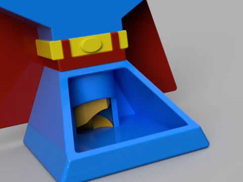 Organizzatore di accessori per la torre dei dadi di Superman Modello 3D