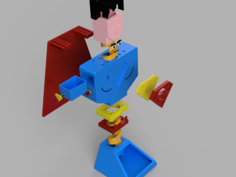 Organizzatore di accessori per la torre dei dadi di Superman Modello 3D