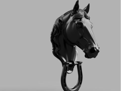 Horse Door Knocker 3D Model