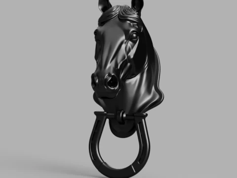 Horse Door Knocker 3D Model