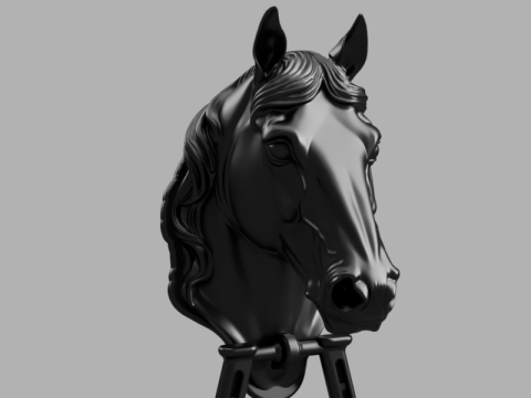 Horse Door Knocker 3D Model