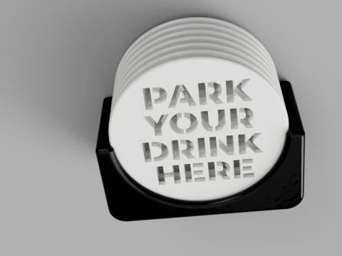 Park Sip Coasters 3D Model