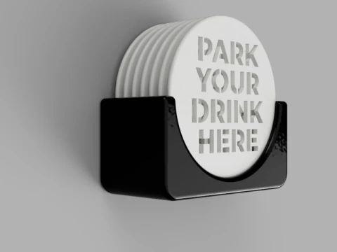 Park Sip Coasters 3D Model