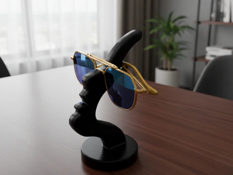 Silhouette Eyewear Stand 3D Model