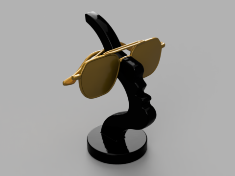 Silhouette Eyewear Stand 3D Model