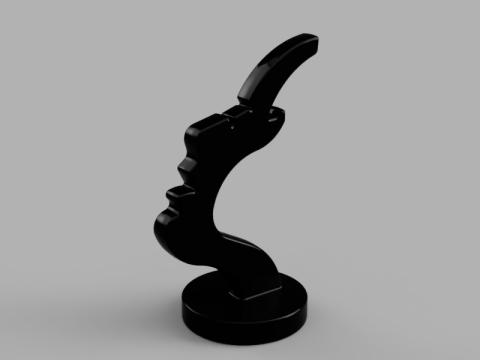 Silhouette Eyewear Stand 3D Model