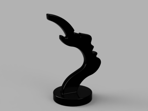 Silhouette Eyewear Stand 3D Model