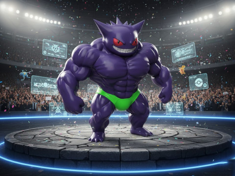 Gengar Beast Mode 3D Model