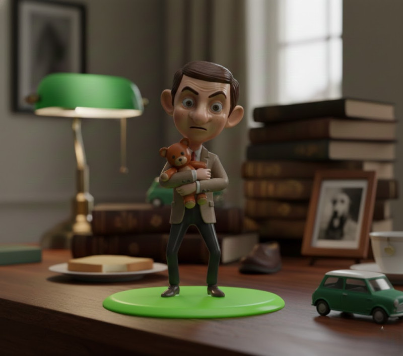 Mr Bean Teddy 3D Model .c4d .max .obj .3ds .fbx .stl .blend 