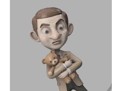 Mr Bean Teddy 3D Model