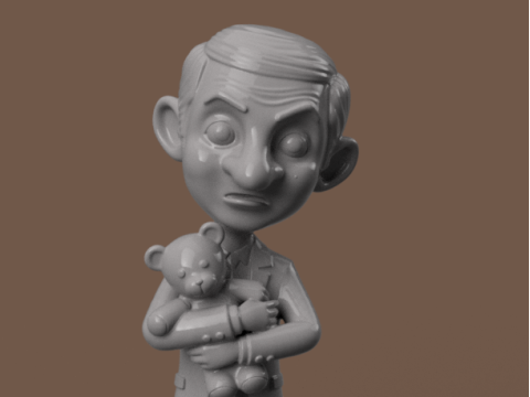 Mr Bean Teddy 3D Model
