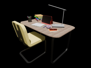 A teenagers desktop Modelo 3D