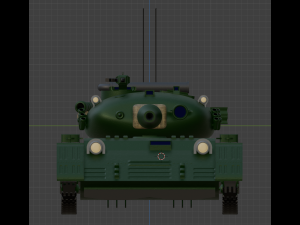 A fictional tank based on the Soviet ones 3D Model