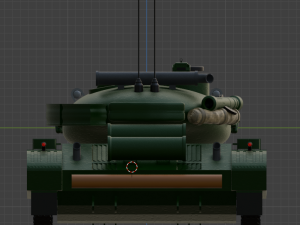A fictional tank based on the Soviet ones 3D Model
