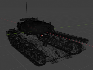 A fictional tank based on the Soviet ones 3D Model