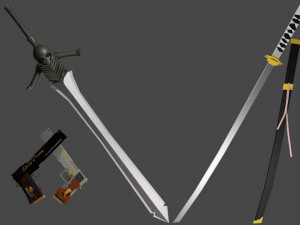 Weapons of dante and vergil dmc3 3D Print Model