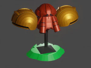 Bust of Samus Aran 3D Print Model